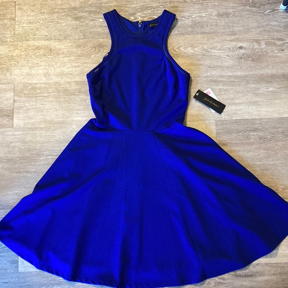 Jodi Kristopher Blue Formal Dress Size 0
